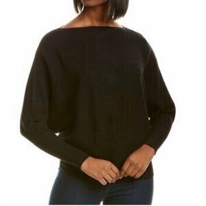 NWT Joan Vass Batwing Ribbed Long Sleeve Top